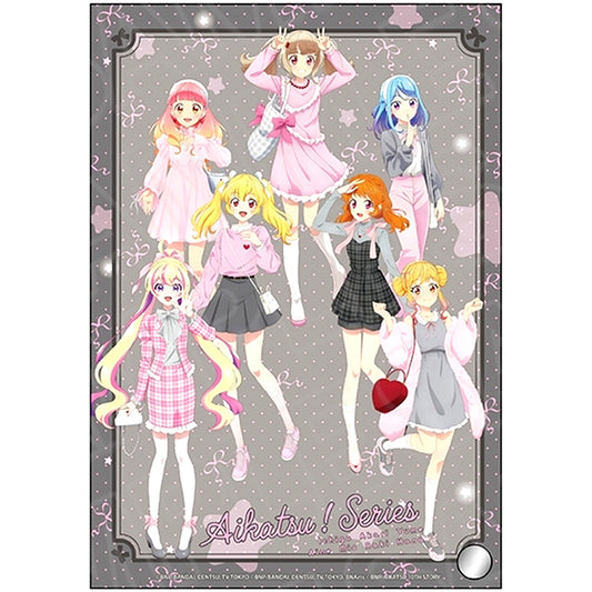 Group Pink x Gray Ver. Mini Acrylic Art Aikatsu! Series [USED]