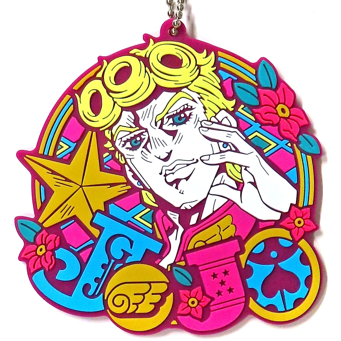Giorno Giovanna J Prize Rubber Charm Ichiban Kuji JoJos Bizarre Adventure THE JOJO WORLD [USED]