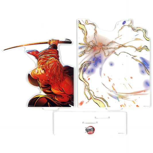 Zenitsu Agatsuma Layered Acrylic Stand Demon Slayer The Movie Infinity Castle Chapter 1 Akaza Returns 5th Key Visual Webshop Kuji Zenitsu vs Kaigaku B Prize [USED]