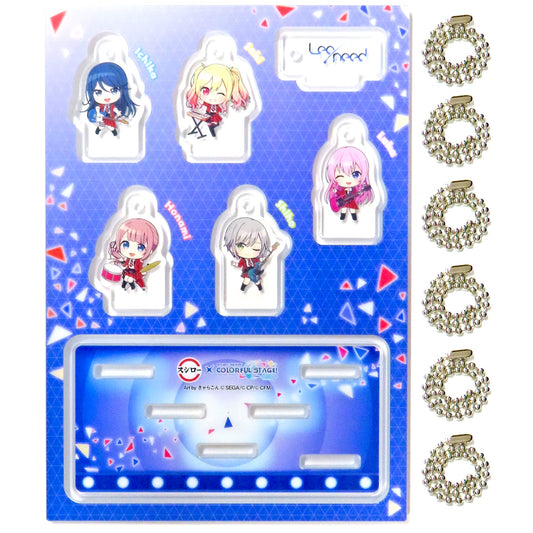 Leo/need Project SEKAI COLORFUL STAGE! feat. Hatsune Miku x Sushiro Collab Limited Unit Charm Set 6-Piece Order Bonus [USED]
