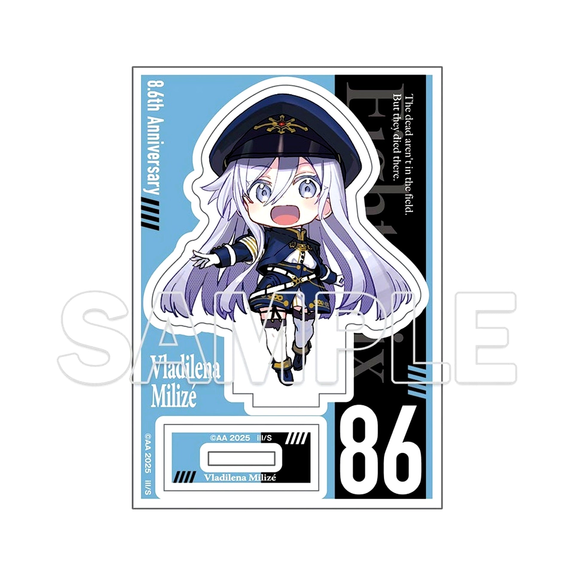 Vladilena Milize Mini Acrylic Figure Dengeki Bunko 86 Eighty-Six Original Work 8.6th Anniversary Only Shop [USED]