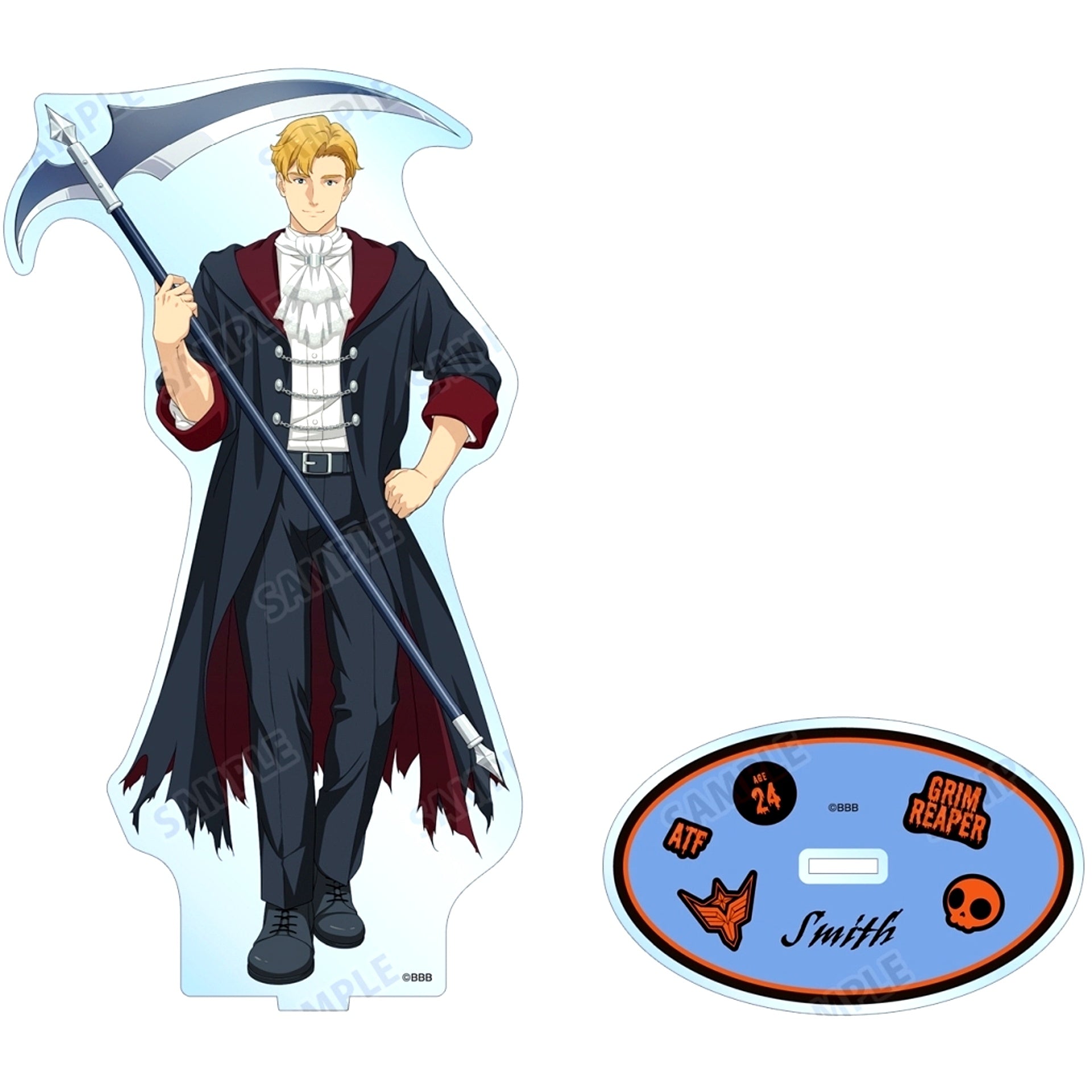 Lewis Smith Illustration Grim Reaper Ver. Extra Large Acrylic Stand Brave Bang Bravern! [USED]