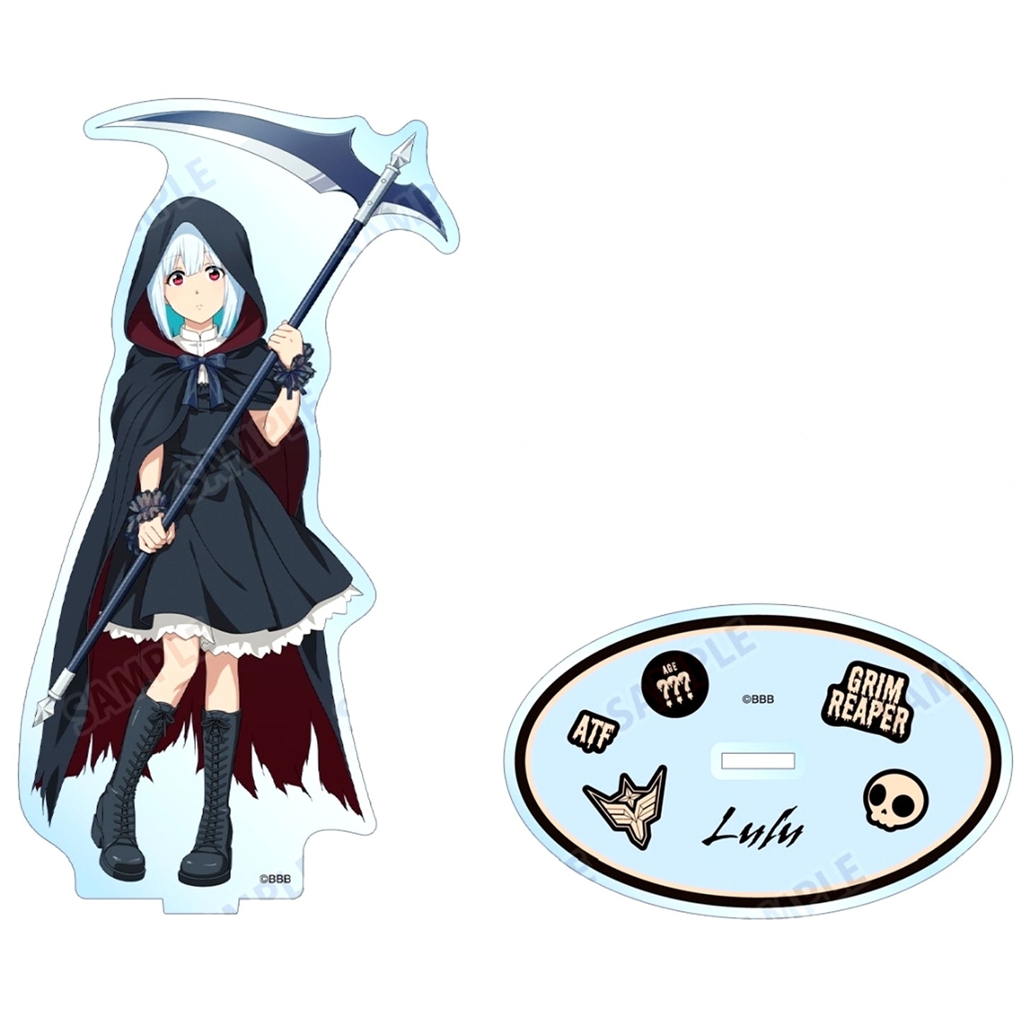 Lulu Grim Reaper Ver. Illustration Extra Large Acrylic Stand Brave Bang Bravern! [USED]