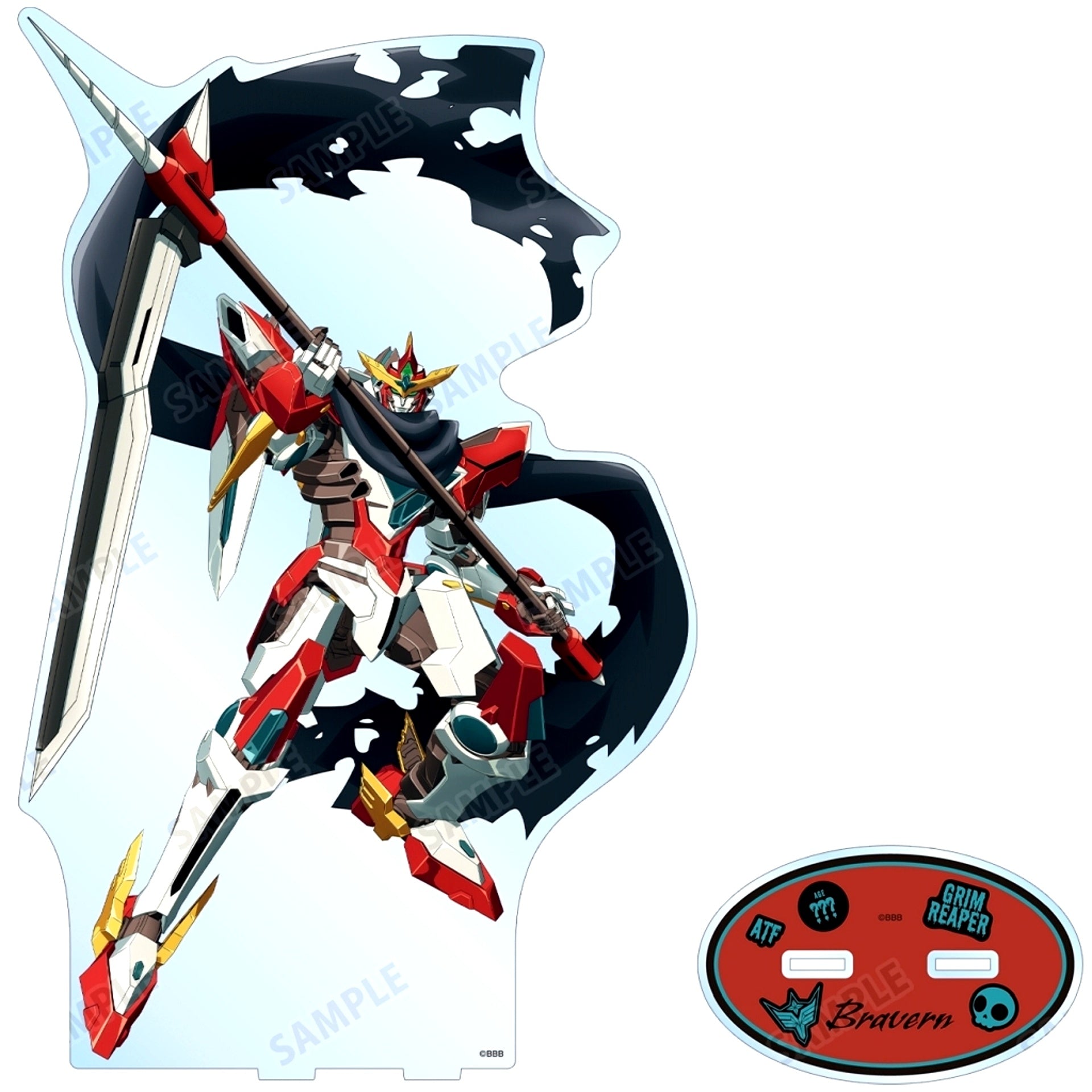 Bravern Illustration Grim Reaper Ver. Extra Large Acrylic Stand Brave Bang Bravern! [USED]
