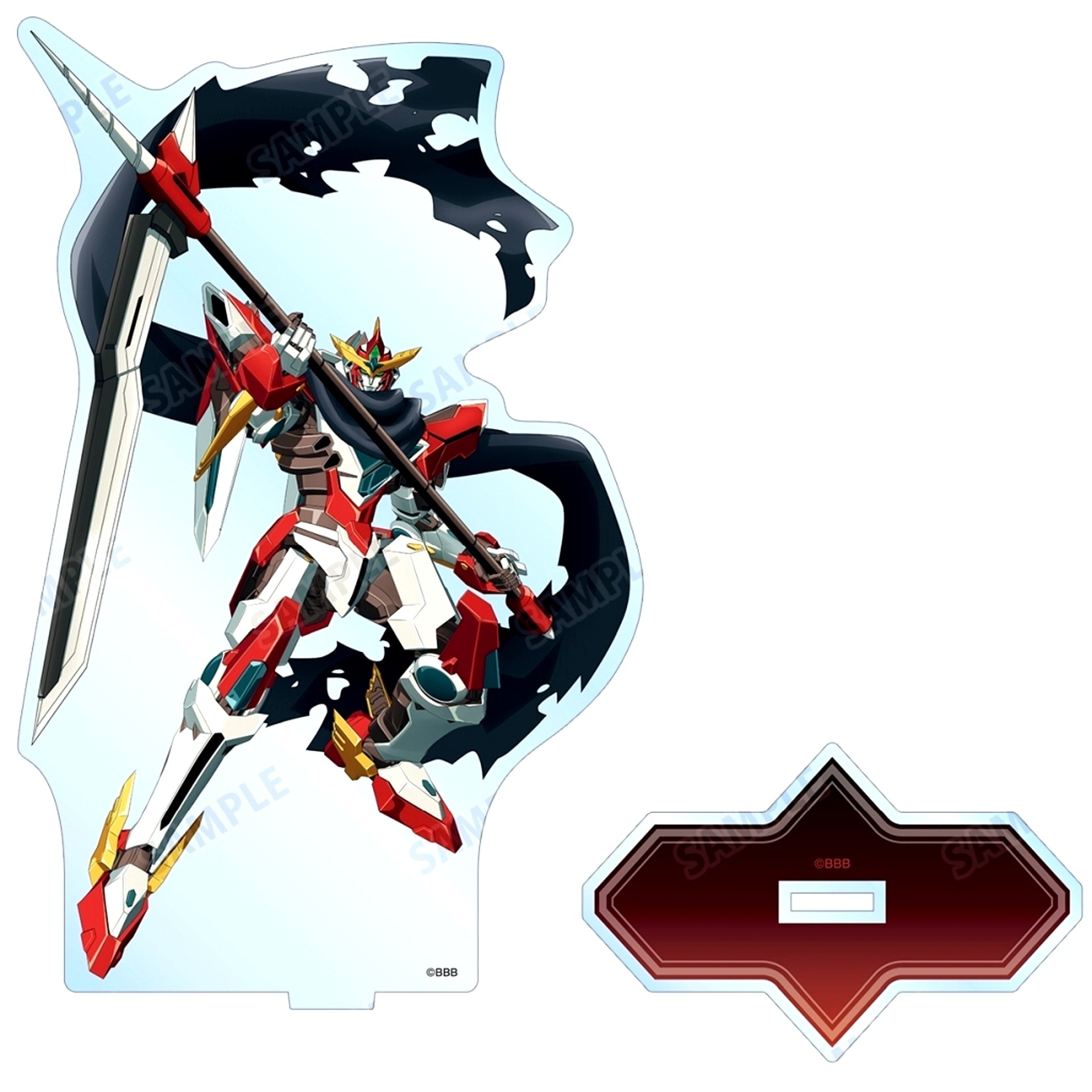Bravern Grim Reaper Ver. Illustration BIG Acrylic Stand Brave Bang Bravern! [USED]
