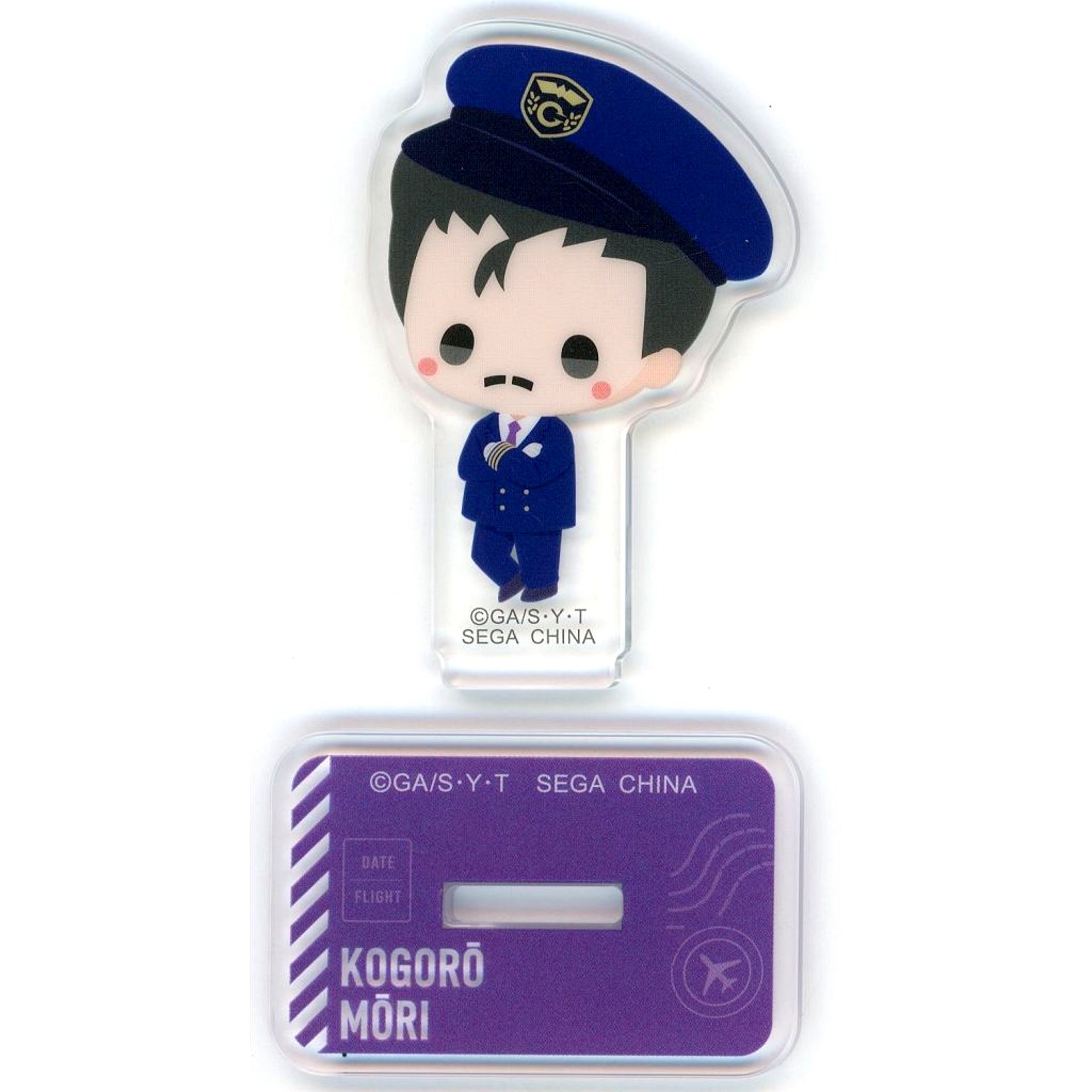 Kogoro Mouri E-3 Prize Acrylic Stand Sega Lucky Kuji Online Detective Conan Pilot Theme [USED]