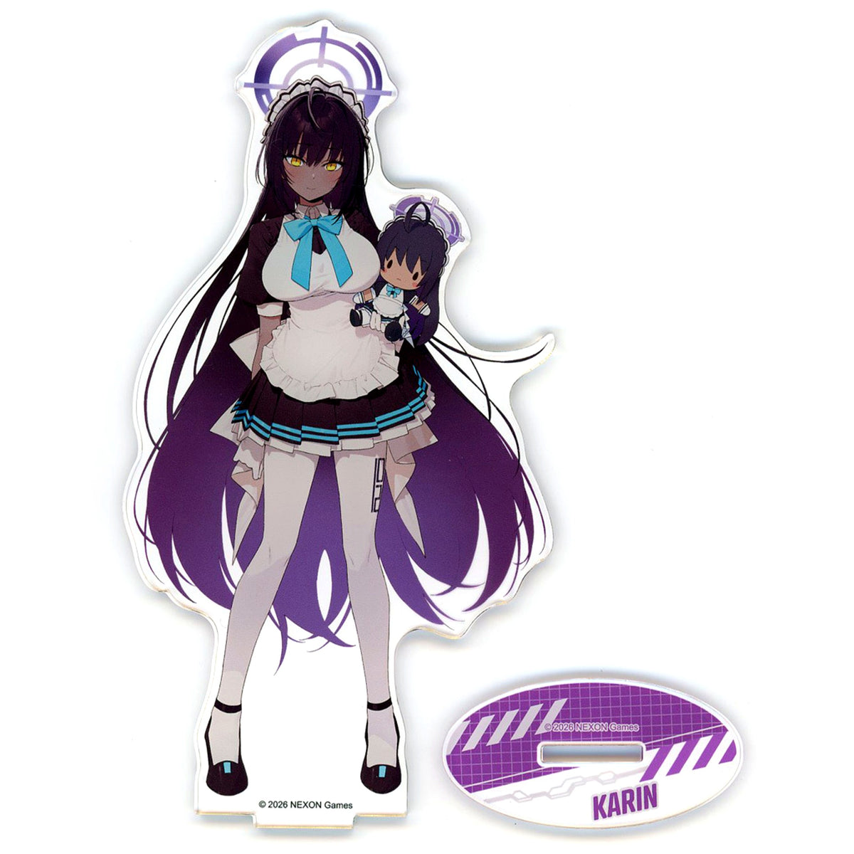 Kakudate Karin Fluffy Puchi Acrylic Stand Sega Lucky Lottery Online Blue Archive Vol. 2 C-3 Prize [USED]