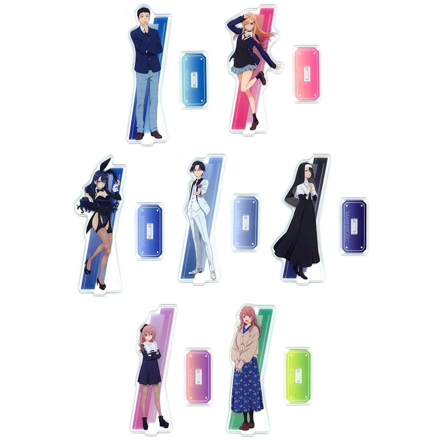 Set of 7 C Prize Acrylic Stand Aniplex Kuji My Dress-Up Darling [USED]