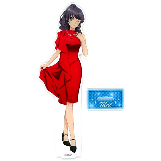 Mai Sakurajima BIG Acrylic Stand Rascal Does Not Dream of Santa Claus Bic Camera Animega x Sofmap POP-UP SHOP [USED]
