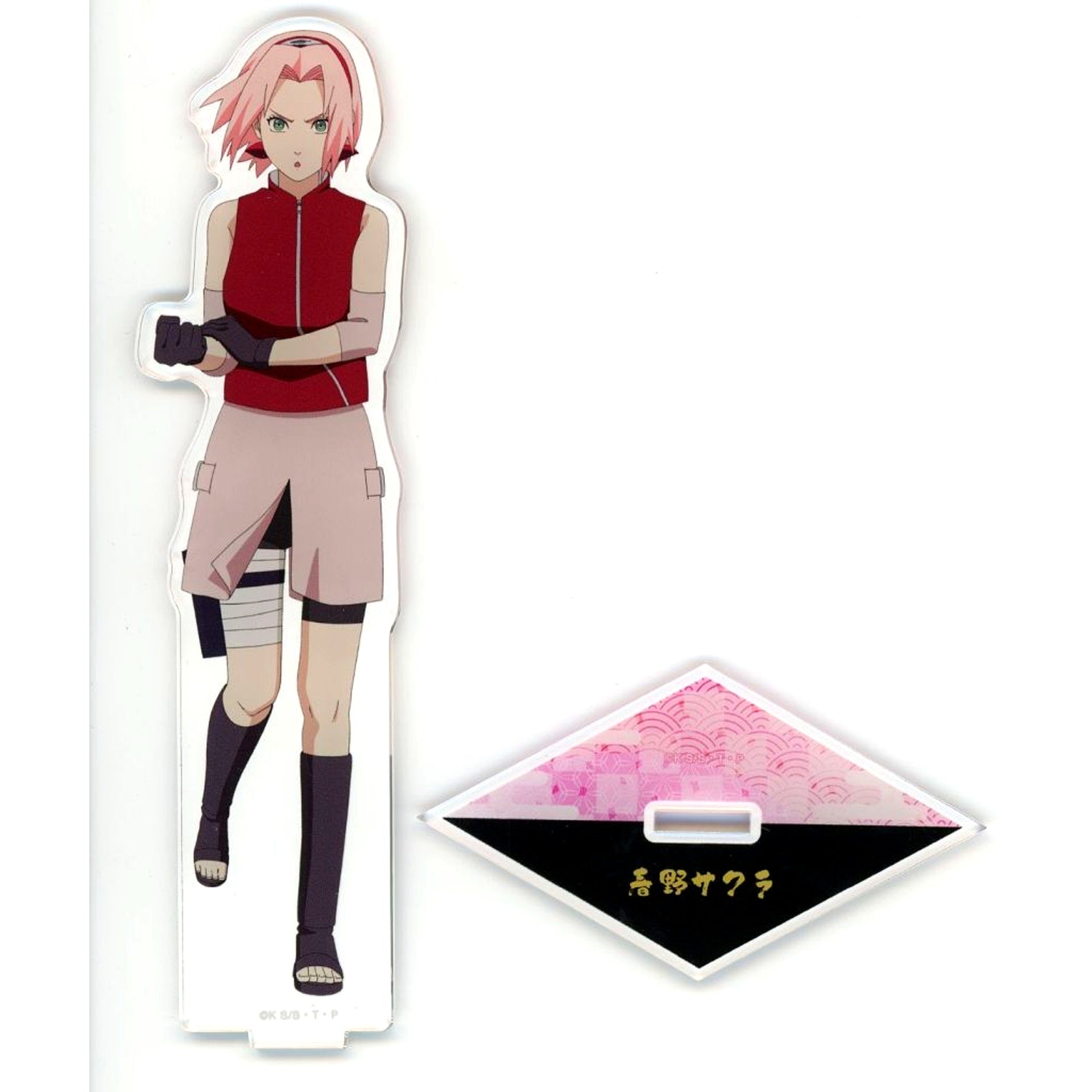 Sakura Haruno Pre-Battle Ver. Illustration Big Acrylic Stand Naruto Shippuden [USED]