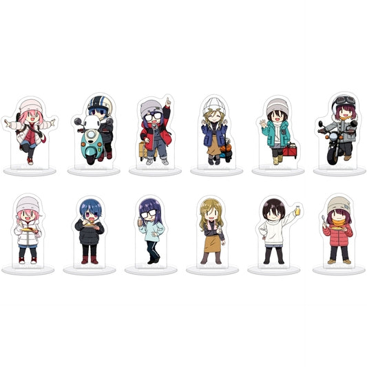 Set of 12 Yuru Camp SEASON 3 Tomo Camp Petit Acrylic Stand [USED]