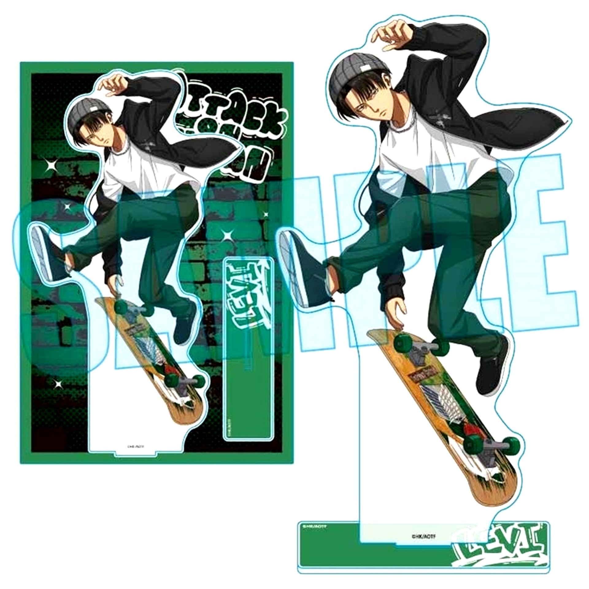 Levi Skater Version Attack on Titan MEGA Acrylic Stand [USED]