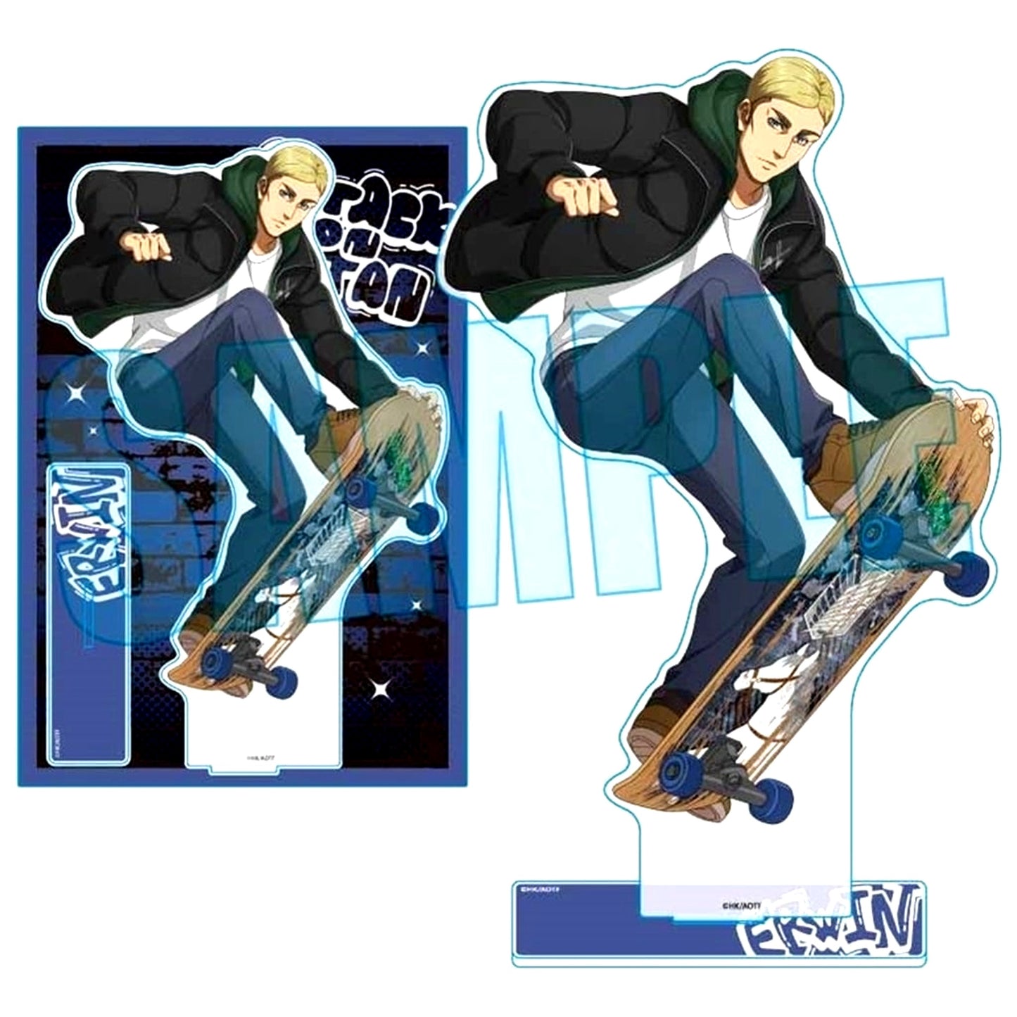 Erwin Smith Skater Version Attack on Titan MEGA Acrylic Stand [USED]