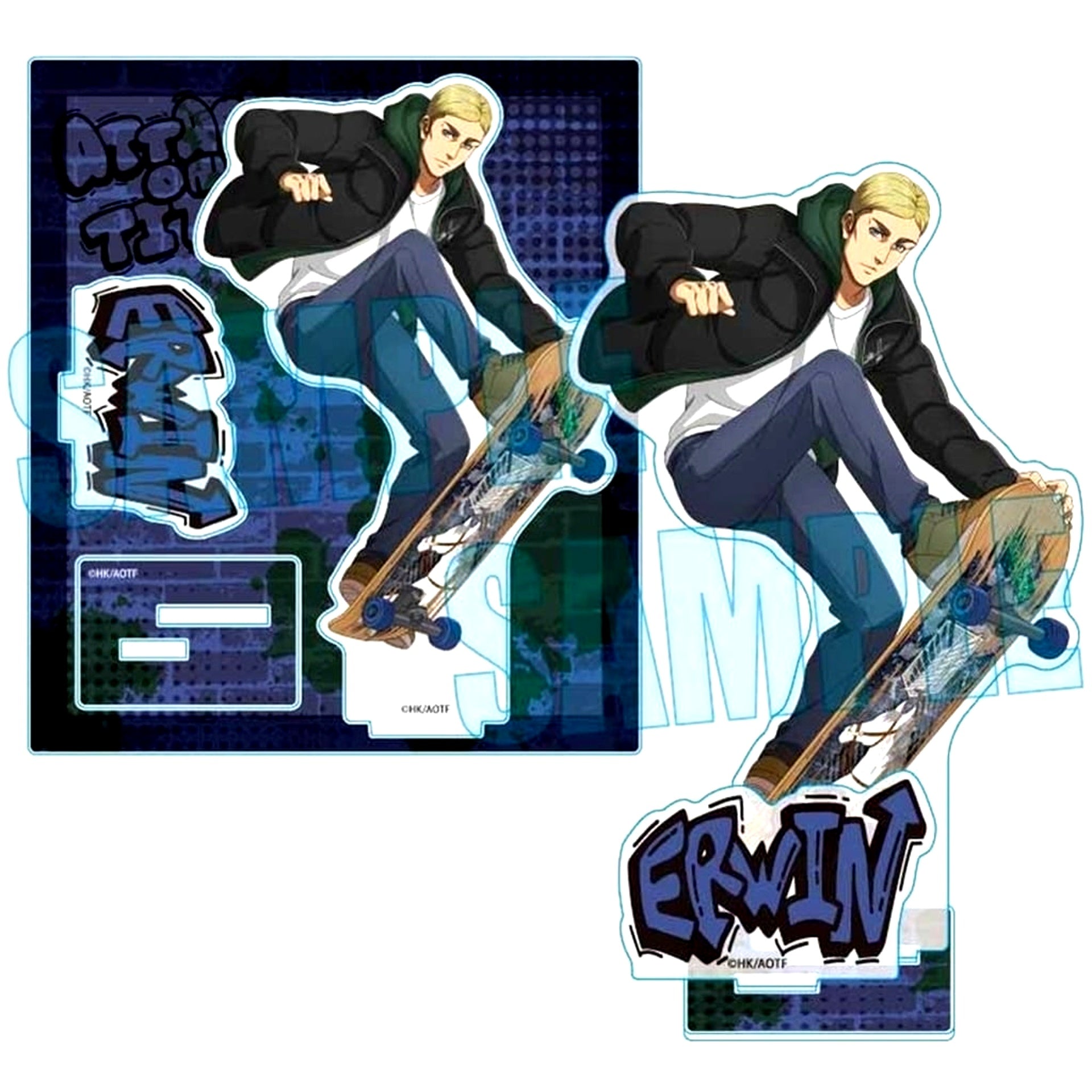 Erwin Smith Skater Version Attack on Titan Acrylic Stand [USED]