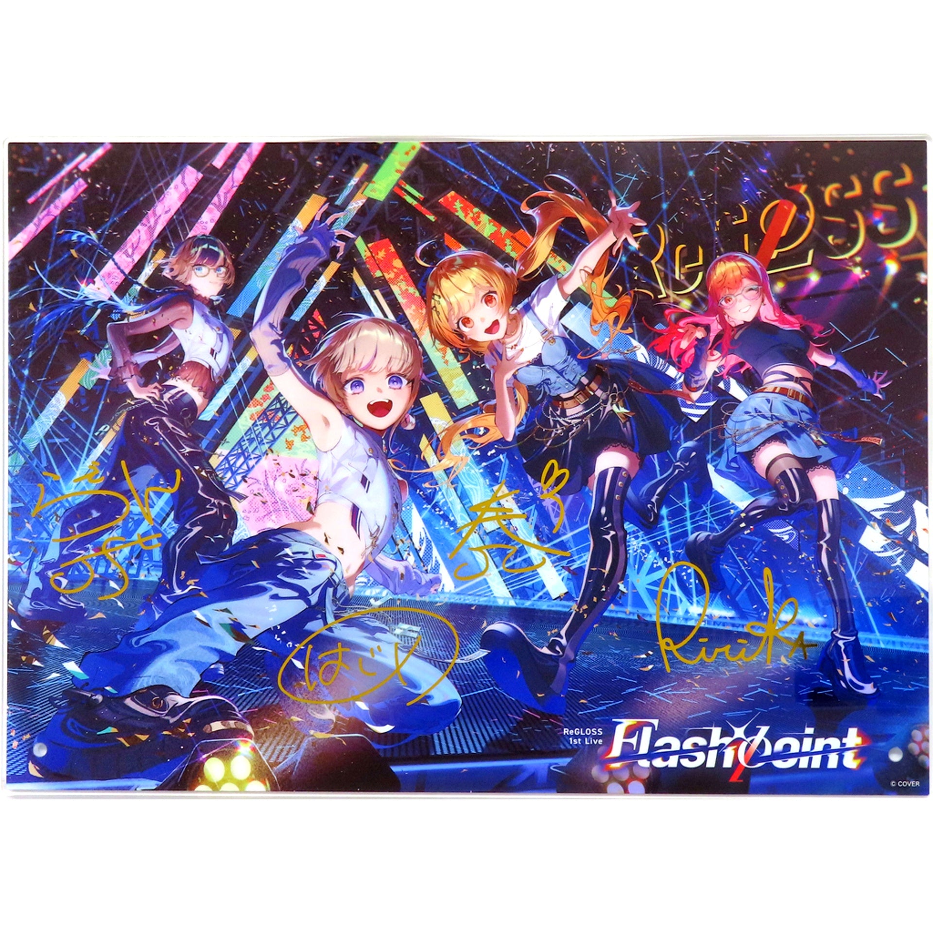 ReGLOSS Acrylic Panel Virtual YouTuber Hololive ReGLOSS 1st Live Flashpoint [USED]