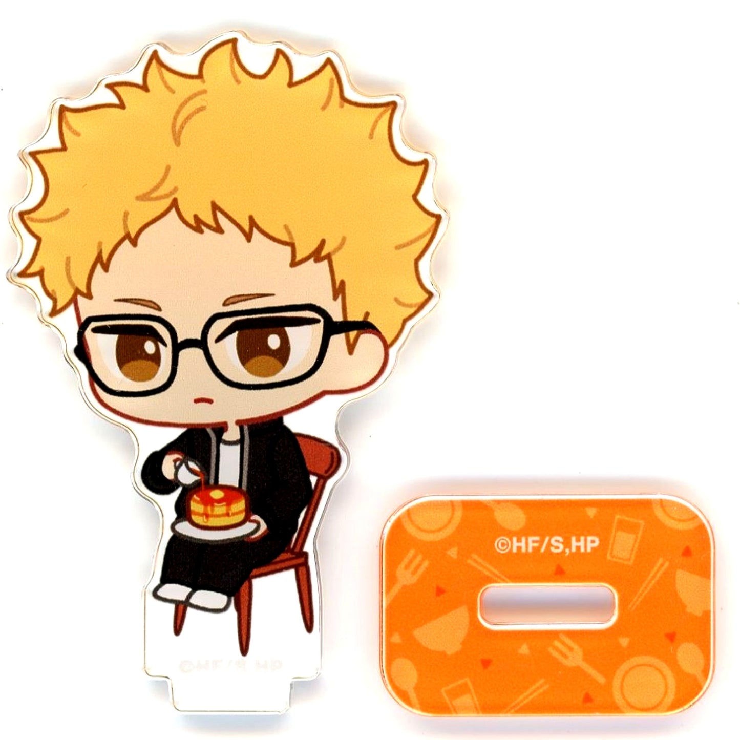 Kei Tsukishima Haikyu!! Trading Chibi Character Morning Ver. Acrylic Stand Ver. A [USED]