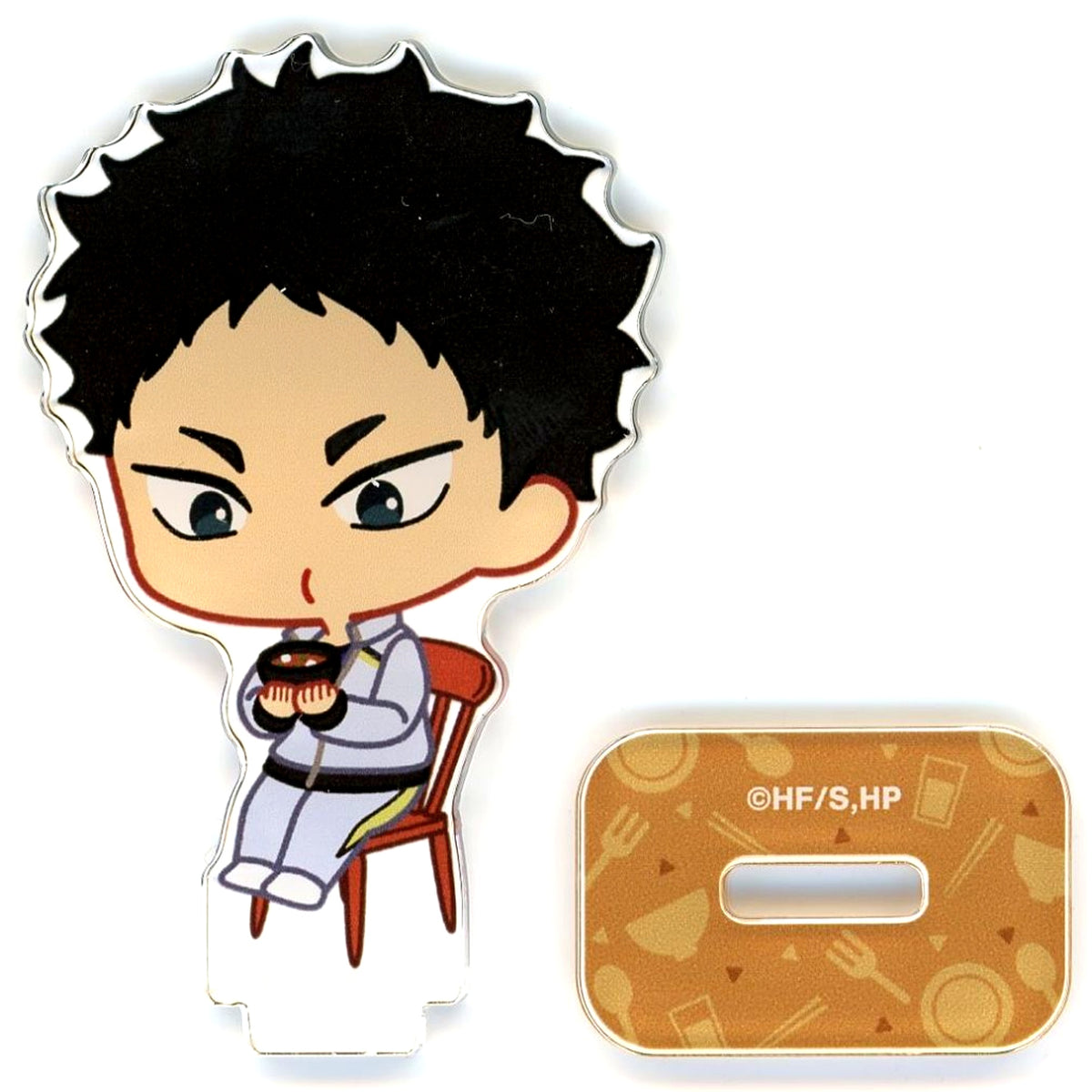 Keiji Akaashi Haikyu!! Trading Chibi Character Morning Ver. Acrylic Stand Ver.B [USED]
