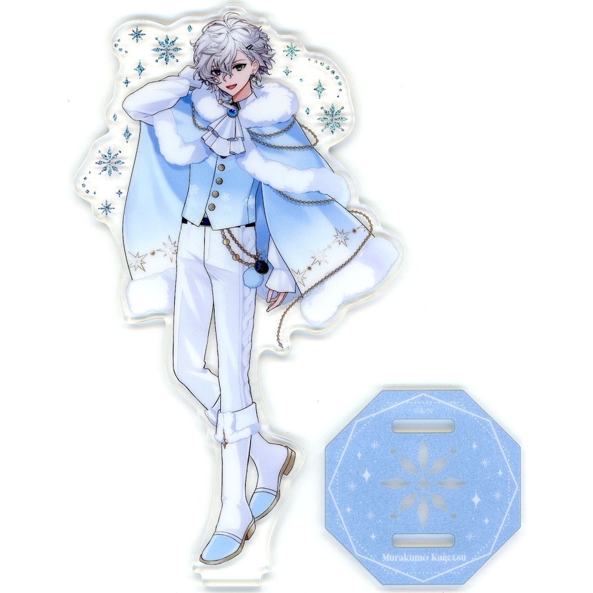Murakumo Kagetsu Foil Acrylic Stand Virtual YouTuber Nijisanji White Snow Christmas [USED]