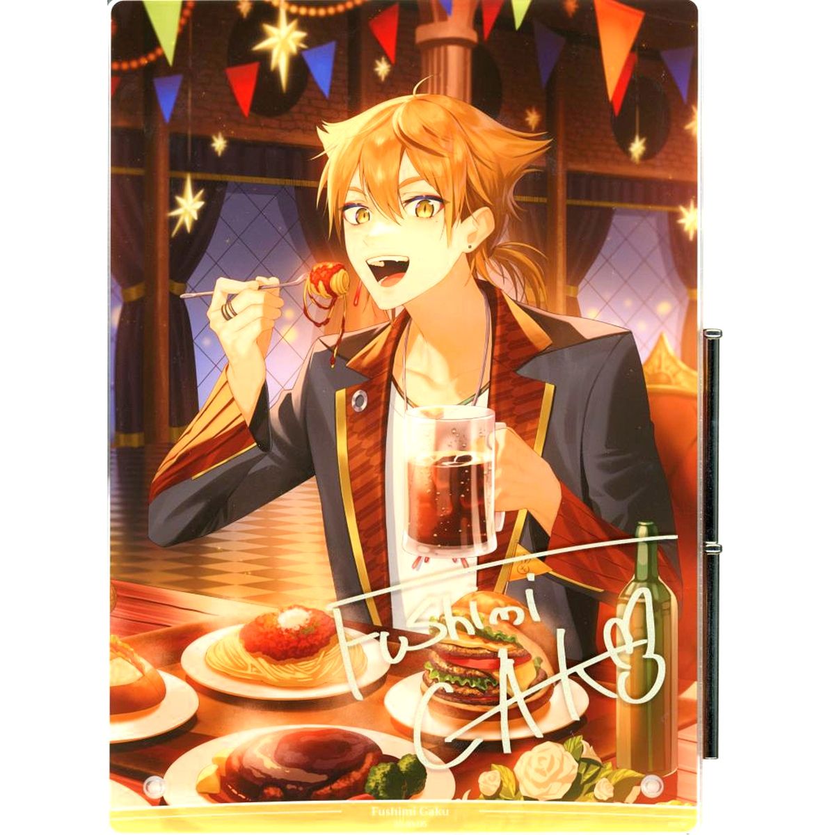 Fushimi Gaku B5 Acrylic Panel Foil Replica Autograph Virtual YouTuber Nijisanji Birthday 2025 [USED]