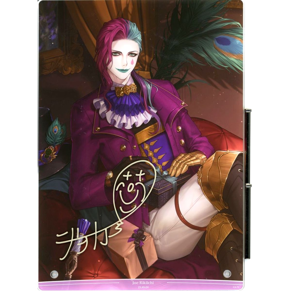 Joe Rikiichi B5 Acrylic Panel Foil Replica Autograph Virtual YouTuber Nijisanji Birthday 2025 [USED]