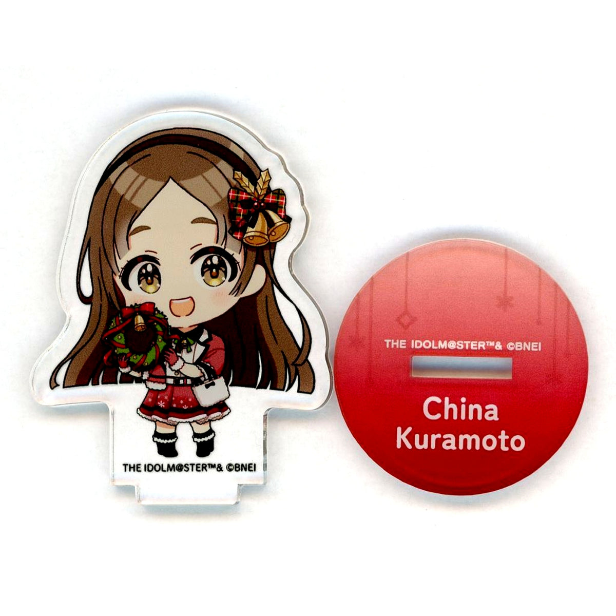 China Kuramoto Santa Trading Deformed Acrylic Stand A Gakuen Idolmaster fete de Noel POP UP STORE [USED]