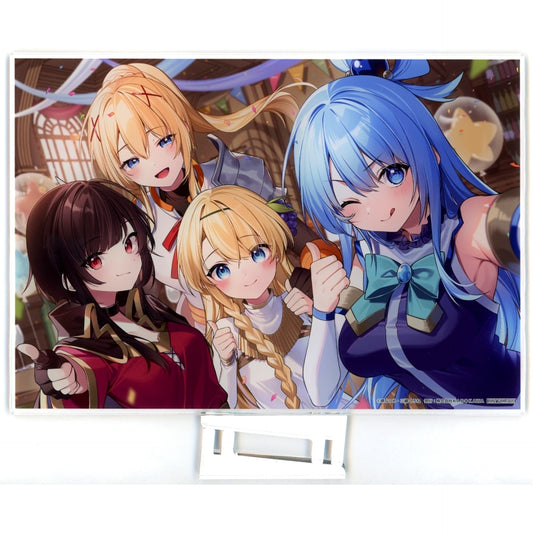 After Party Acrylic Panel Kujibikido KonoSuba God's Blessing on This Wonderful World! After Party Kuji Bonus Campaign Prize [USED]