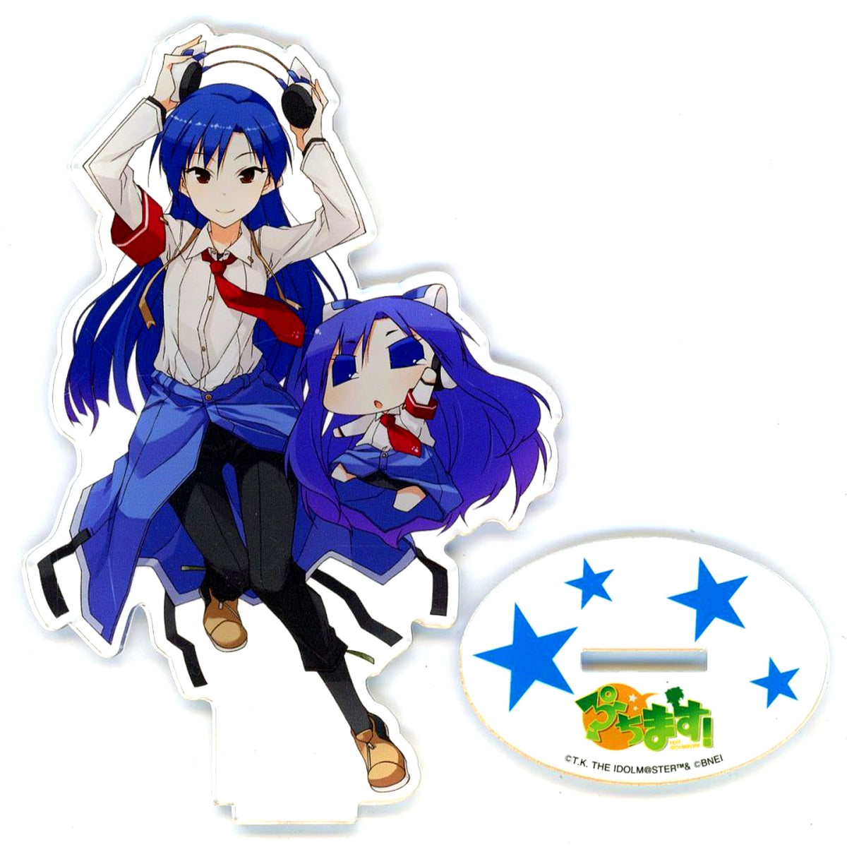 Chihaya Kisaragi & Chihya A-1-2 Prize Choosable Acrylic Stand Kujibikido The Idolmaster Puchimas! Online Kuji [USED]