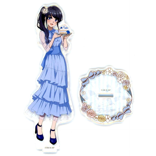 Mai Sakurajima B-1 Prize Seishun Buta Yarou wa Santa Claus no Yume wo Minai Cake Glitter Acrylic Stand Figure Kujibikido Happy Birthday Kuji 2025 [USED]