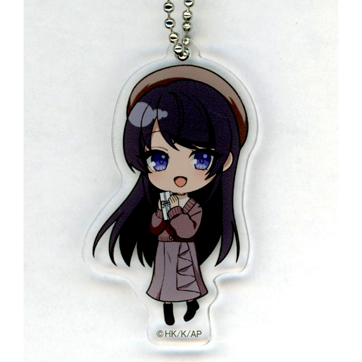 Mai Sakurajima Prize C-6 Present Mini Acrylic Keychain Kujibikido Rascal Does Not Dream of Santa Claus Mai Sakurajima Happy Birthday Kuji 2025 [USED]