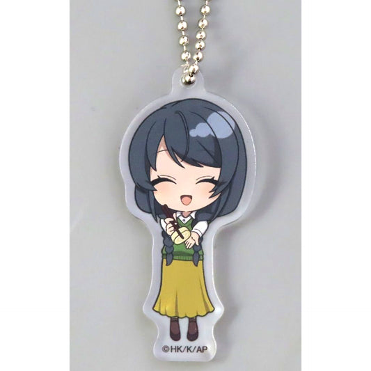Mai Sakurajima Prize C-8 Casual Clothes B Acrylic Keychain Kujibikido Rascal Does Not Dream of Santa Claus Mai Sakurajima Happy Birthday Kuji 2025 [USED]