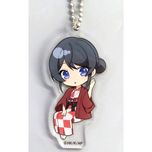 Mai Sakurajima Prize C-9 Yukata Acrylic Keychain Kujibikido Rascal Does Not Dream of Santa Claus Mai Sakurajima Happy Birthday Kuji 2025 [USED]