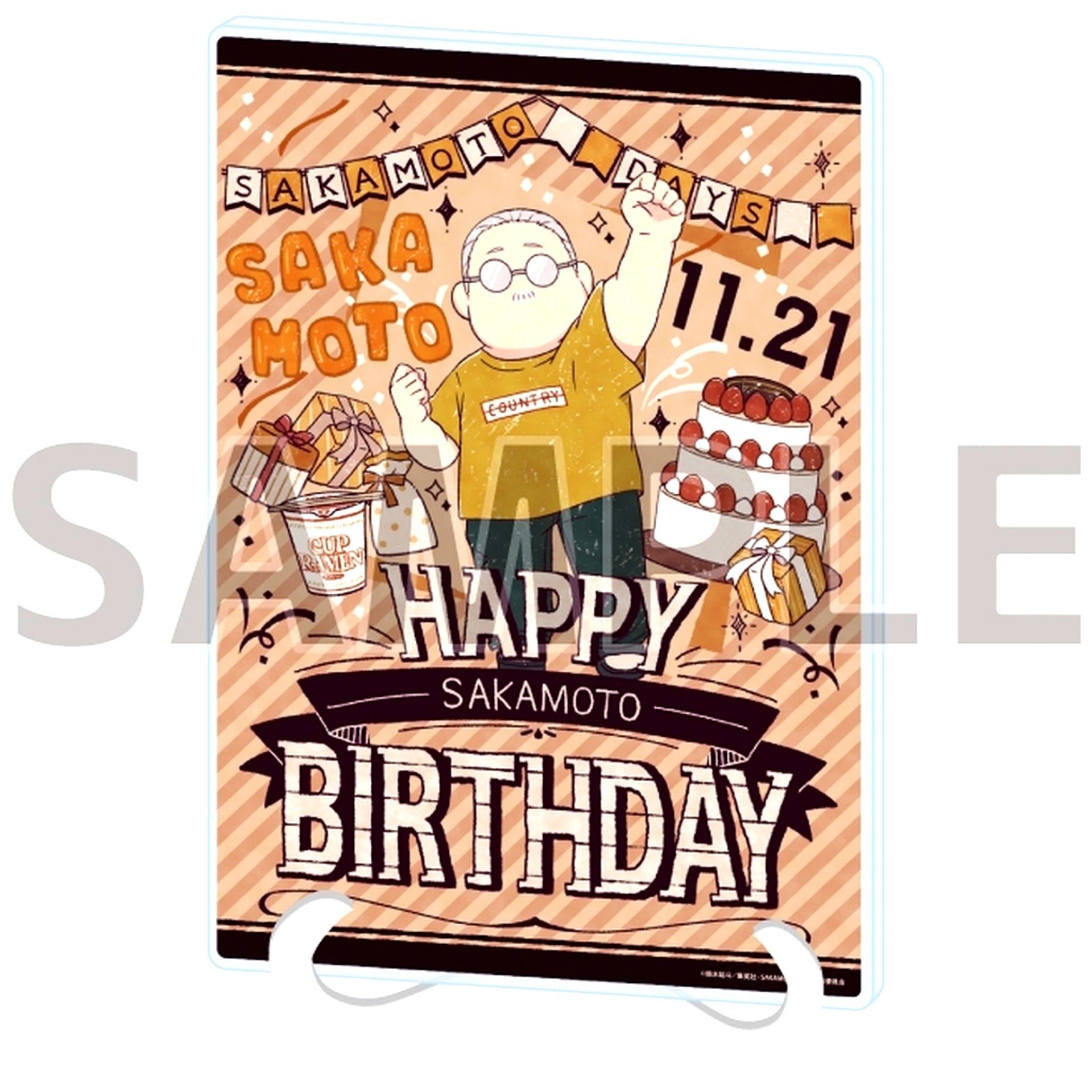 Taro Sakamoto 13. Birthday Ver. SAKAMOTO DAYS GraffArt Illustration Acrylic Art Board A5 Size [USED]