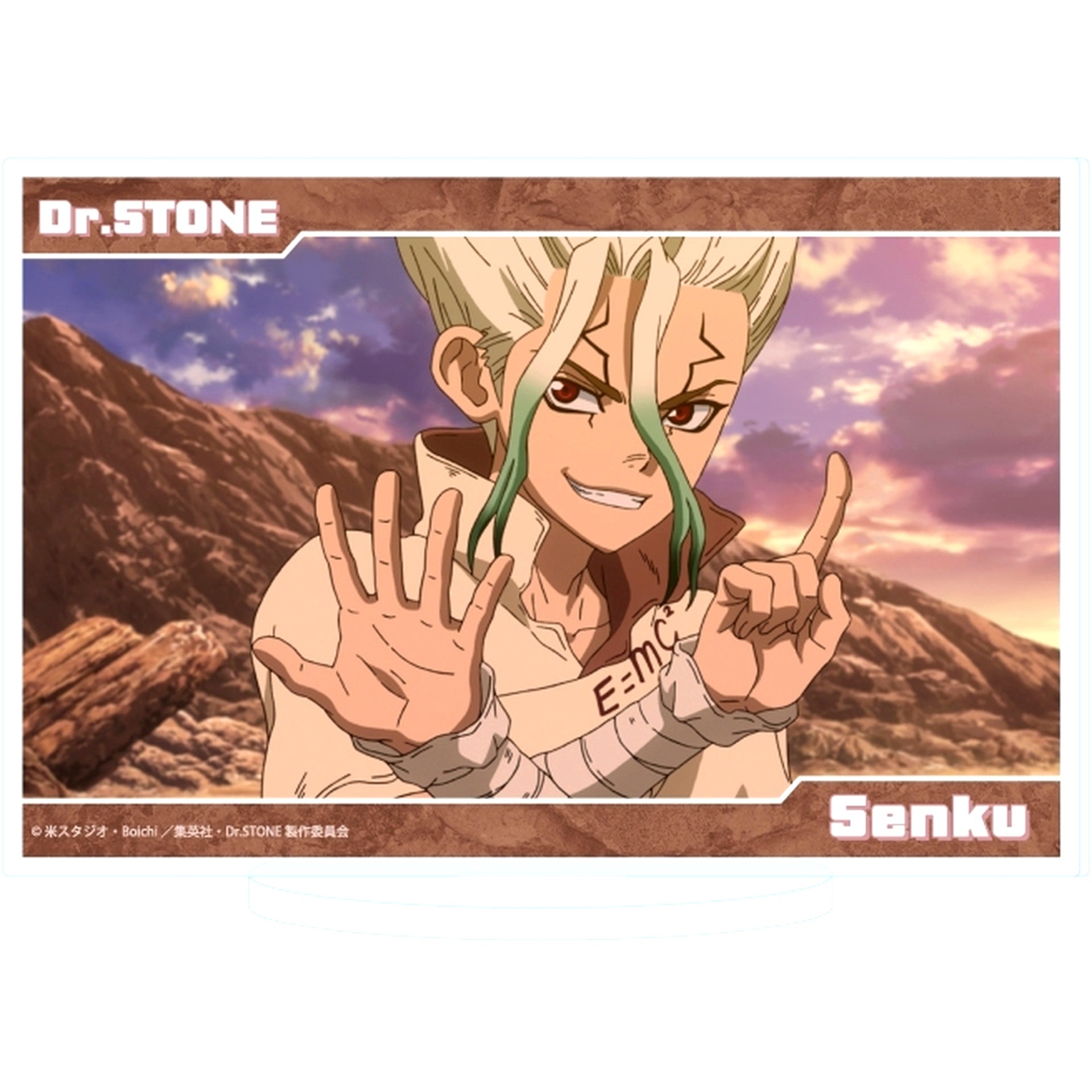 75. Senku Ishigami Scene Illustration Acrylic Stand Dr. Stone [USED]