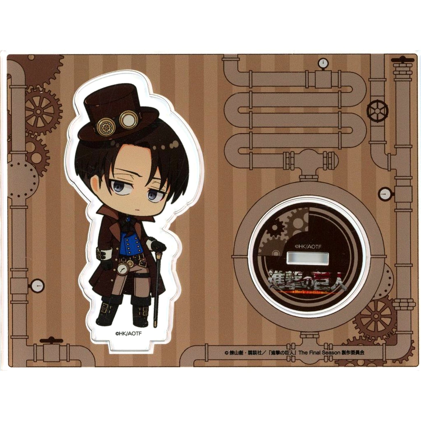 Levi Ackerman Attack on Titan POP UP SHOP in PRINCESS CAFE Mini Character Acrylic Stand Steampunk ver [USED]
