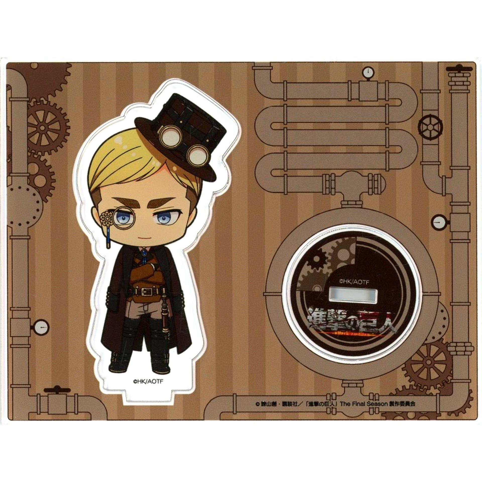 Erwin Smith Attack on Titan POP UP SHOP in PRINCESS CAFE Mini Character Acrylic Stand Steampunk ver [USED]