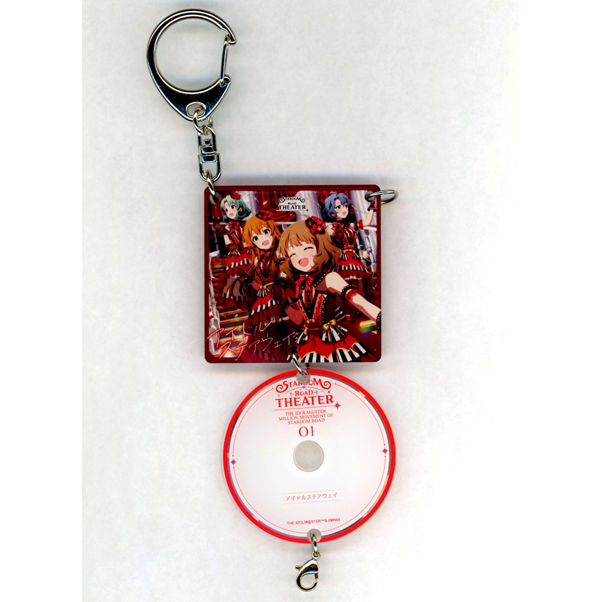 01. Idol Stairway The Idolm@ster Million Movement of Stardom Road Jacket Acrylic Keychain The Idolm@ster Million Live! [USED]