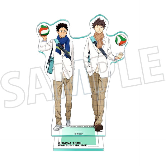 Toru Oikawa & Hajime Iwaizumi Fuchi Kara Stand - Acrylic Stand - Haikyu!! [USED]