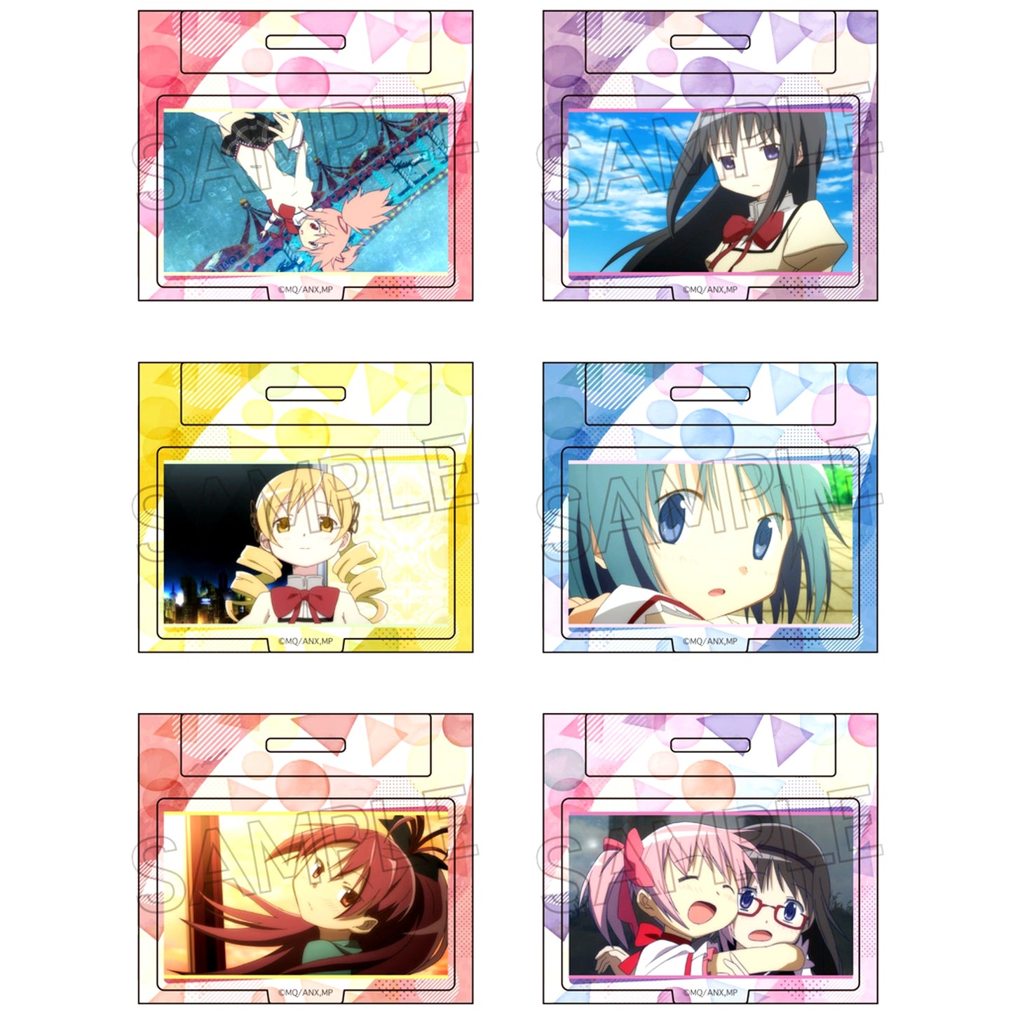 Set of 6 Puella Magi Madoka Magica Trading Mini Acrylic Stand [USED]