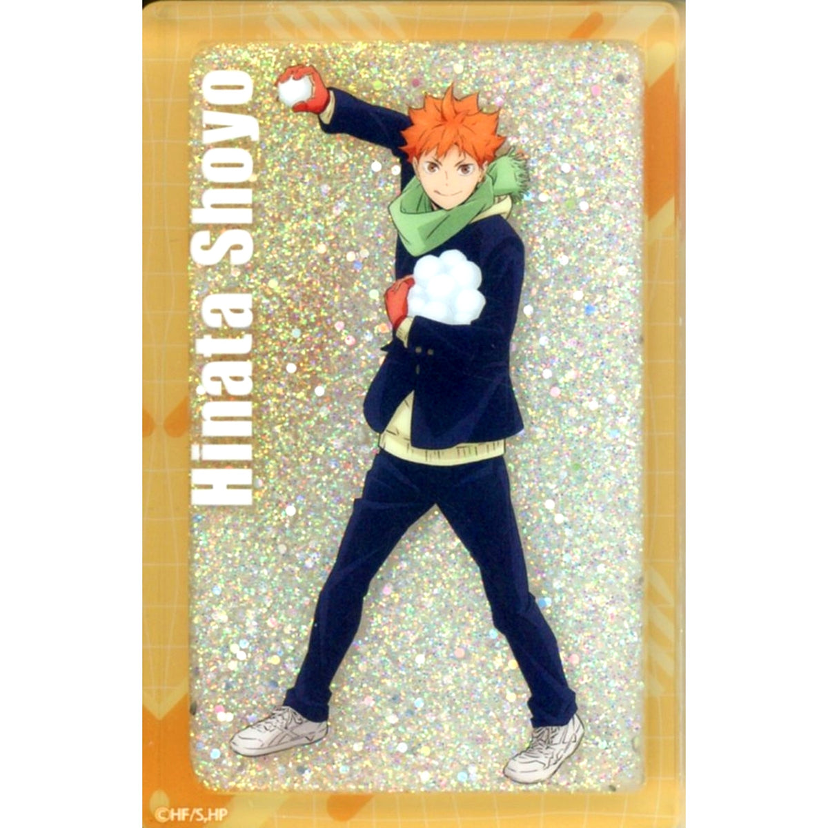 Shoyo Hinata Haikyu!! Snowball Fight Ver. Glitter Acrylic Block Jump Festa 2026 EC Limited [USED]