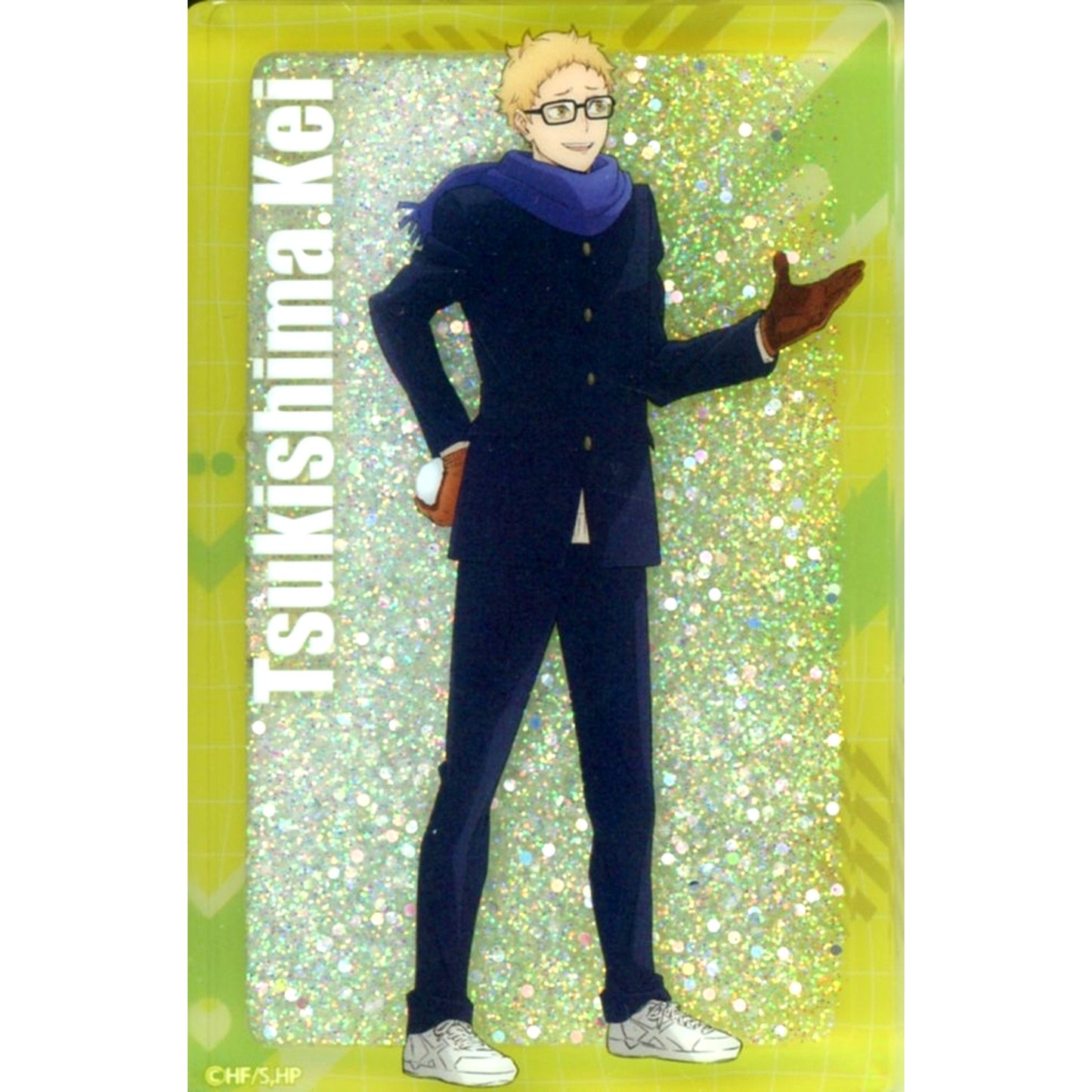 Kei Tsukishima Glitter Acrylic Block Snowball Fight Ver. Haikyu!! Jump Festa 2026 EC Limited [USED]