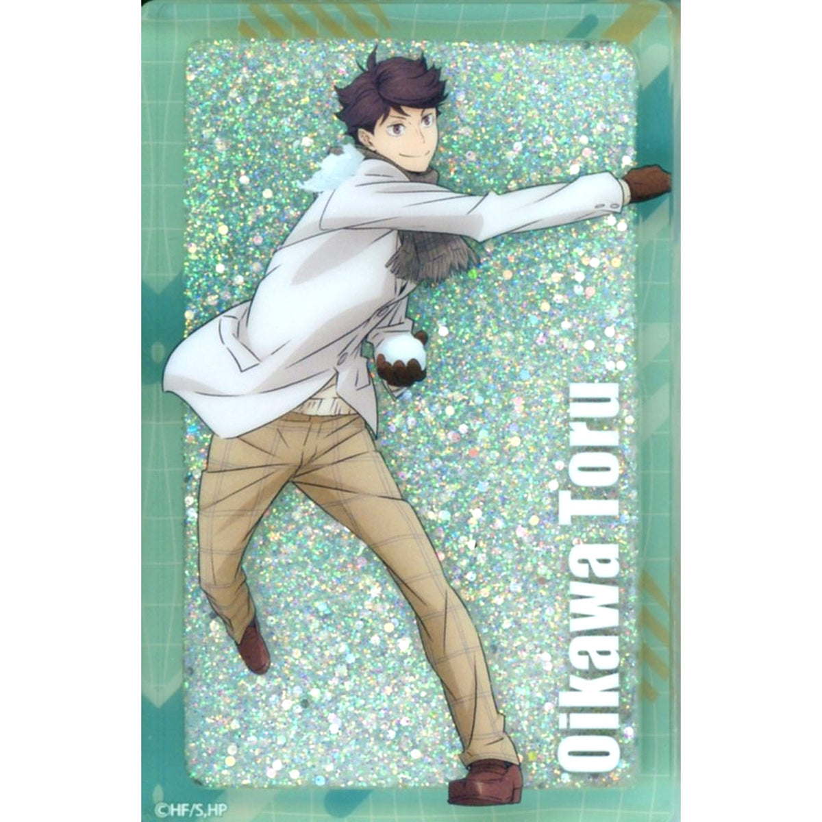Toru Oikawa Haikyu!! Snowball Fight Ver. Glitter Acrylic Block Jump Festa 2026 EC Limited [USED]