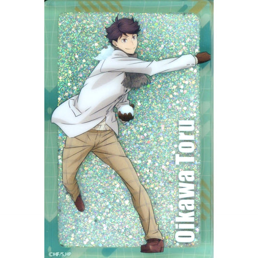 Toru Oikawa Haikyu!! Snowball Fight Ver. Glitter Acrylic Block Jump Festa 2026 EC Limited [USED]