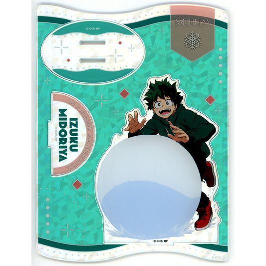 Izuku Midoriya My Hero Academia Jump Festa 2026 Goods Hologram Acrylic Stand Snow Play Ver. [USED]