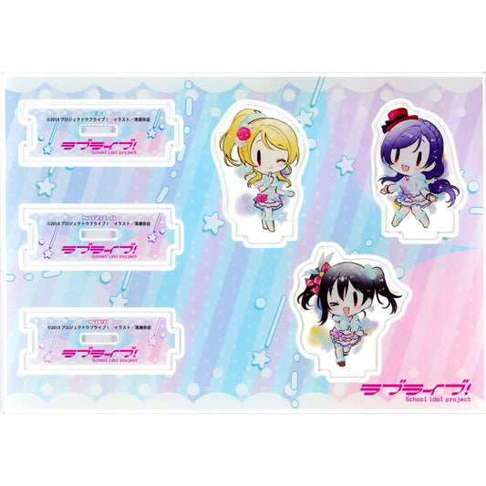 Eli, Nozomi, Nico Illustration Connecting Mini Acrylic Stand Set B Bundle Bonus for Light Novel Love Live! School Idol Diary Collector's Edition Gamers Limited Edition B Single Item [USED]