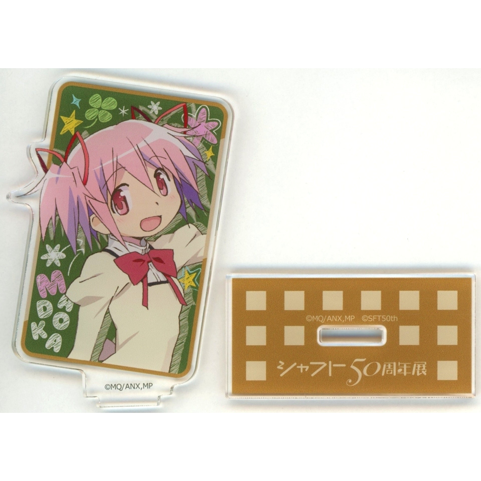 Madoka Kaname Puella Magi Madoka Magica Event Key Visual Shaft 50th Anniversary Exhibition Goods Acrylic Stand [USED]