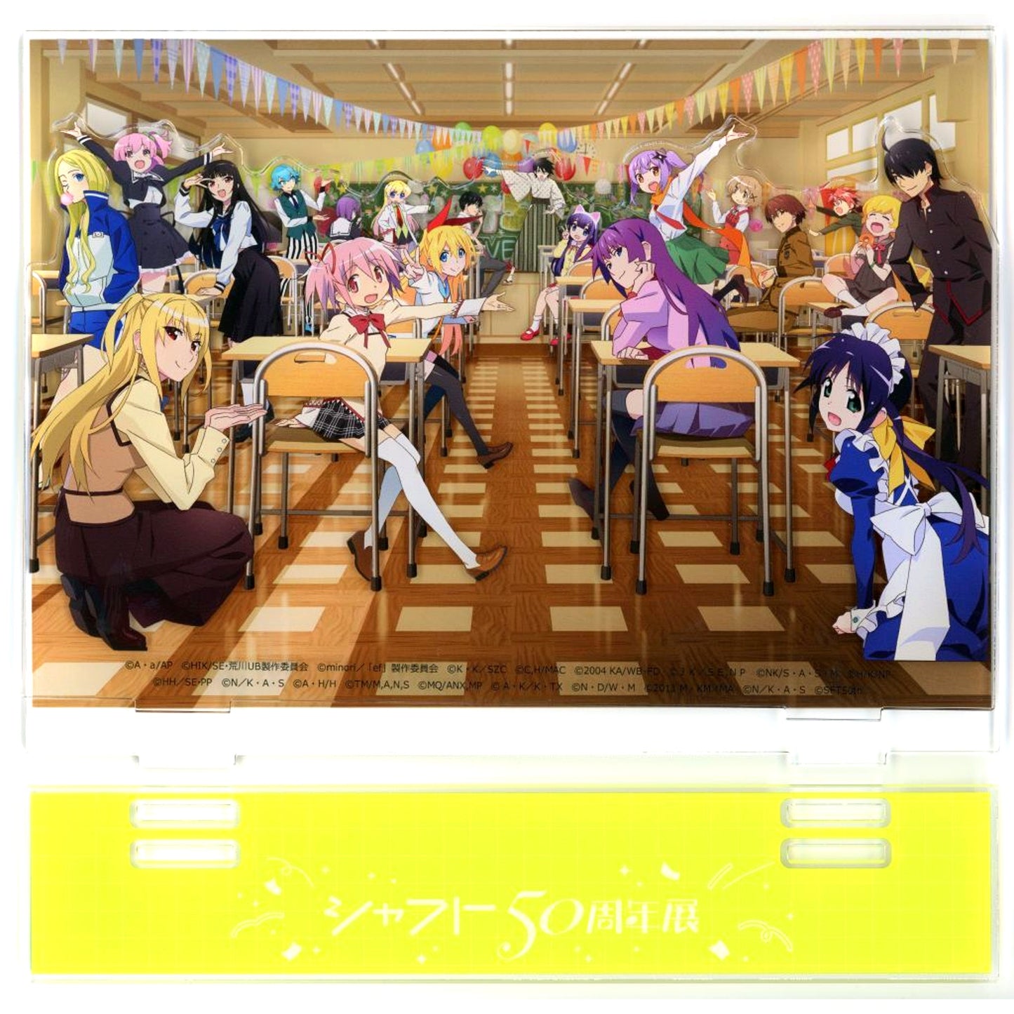 Event Key Visual Big Acrylic Diorama Shaft 50th Anniversary Exhibition Limited Goods Ticket Bonus [USED]