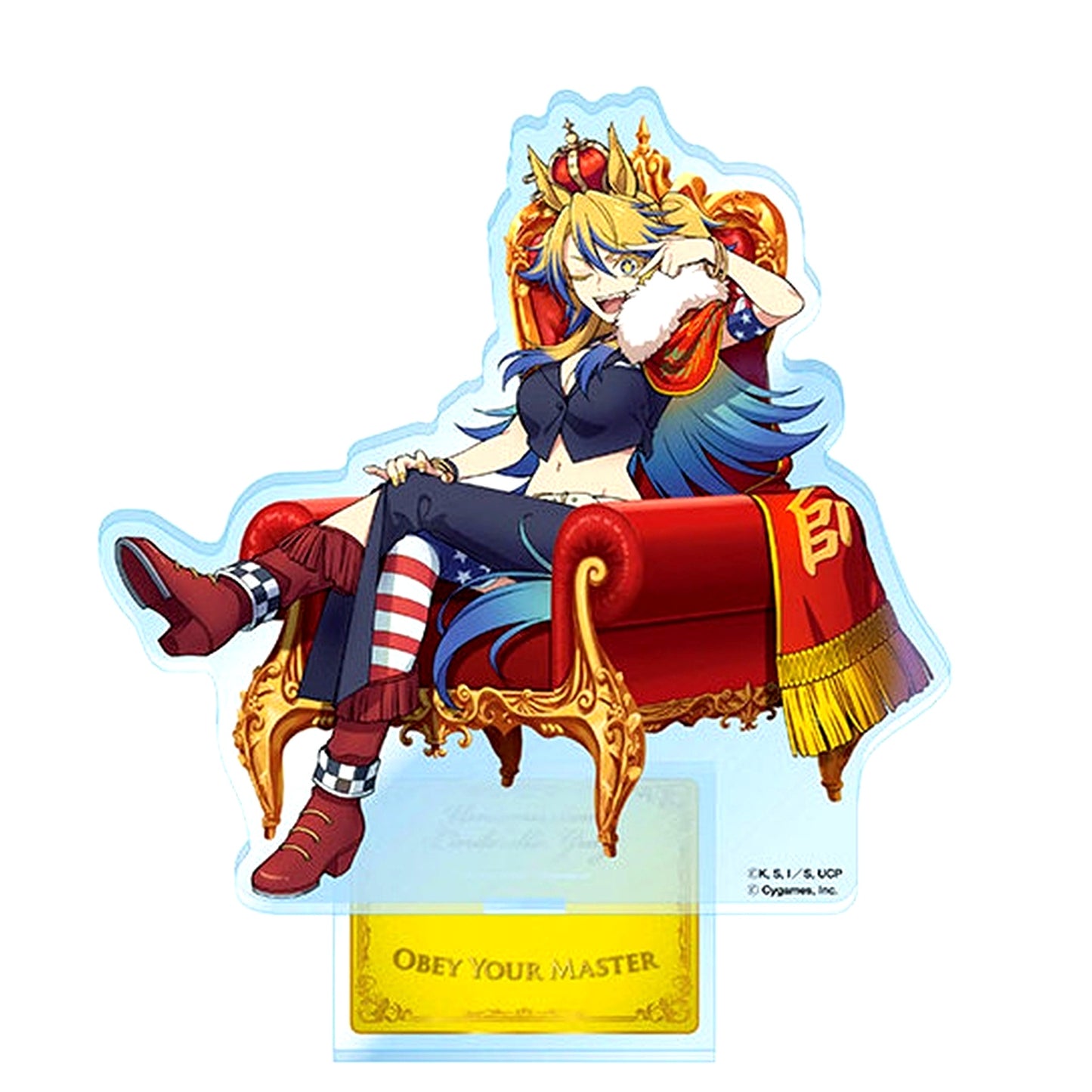 Obey Your Master 5. Anime Uma Musume Cinderella Gray Champions Acrylic Stand [USED]