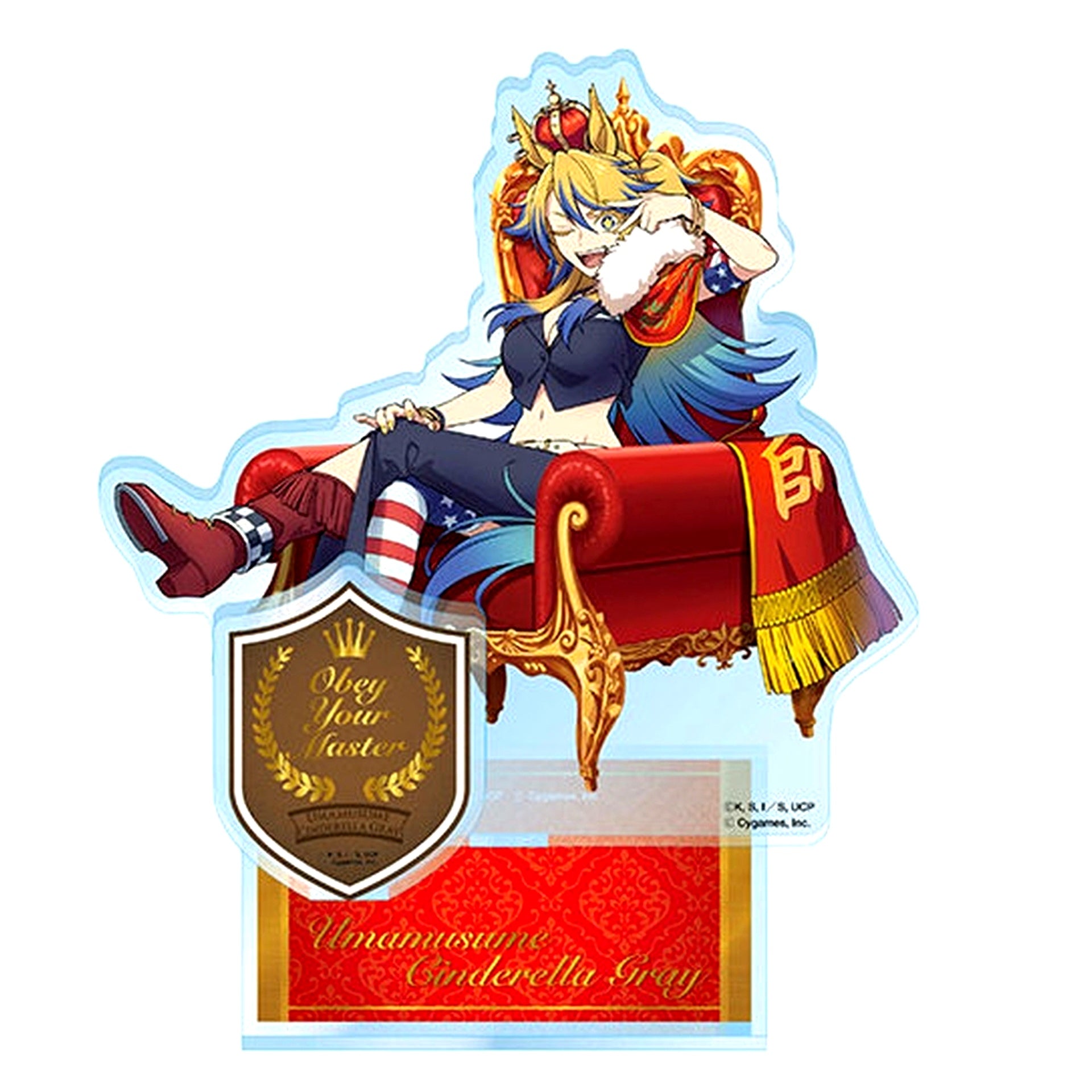 Obey Your Master 5. Anime Uma Musume Cinderella Gray Champions Super Extra Large Acrylic Stand [USED]