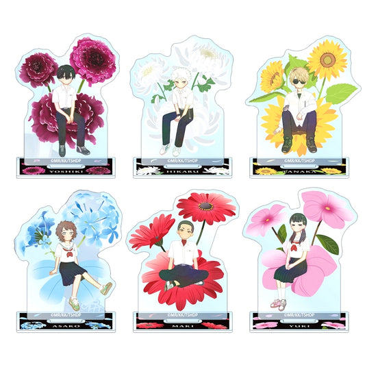 Set of 6 The Summer Hikaru Died TV Anime Botania Trading Acrylic Stand [USED]