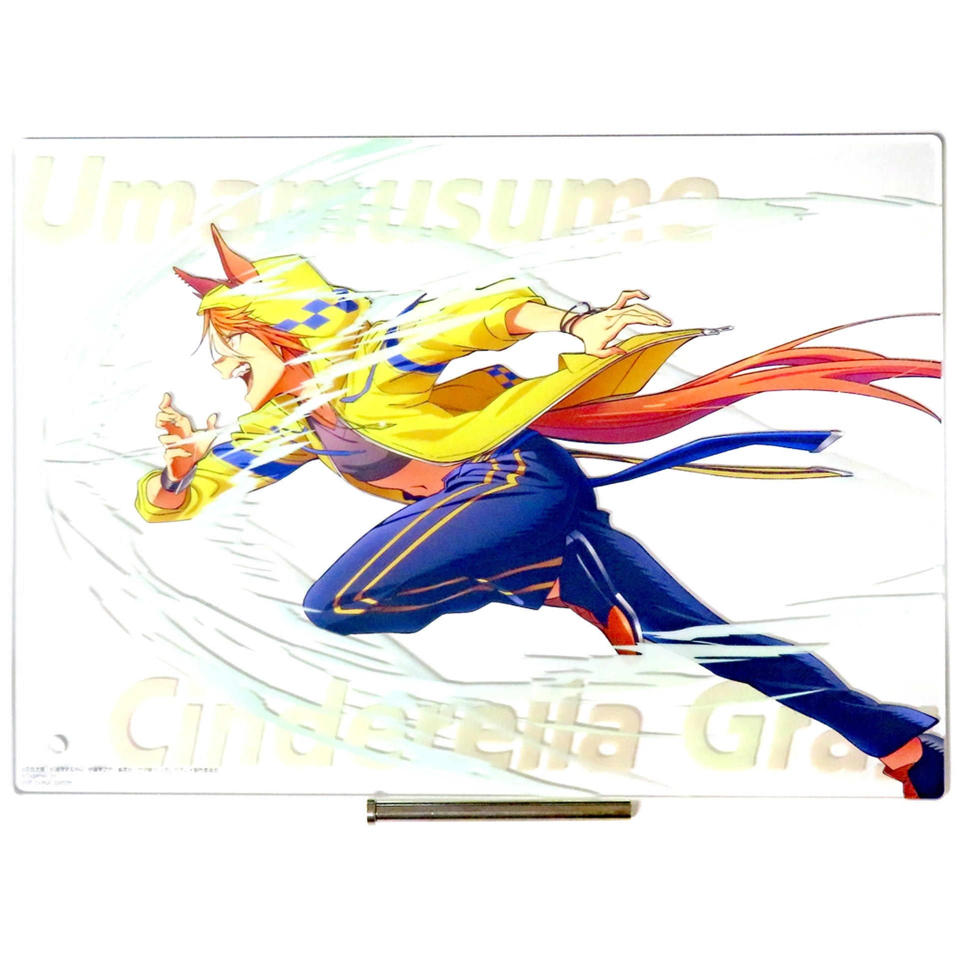 Dictus Striker Newly Drawn Acrylic Board Ichiban Kuji Anime Umamusume Cinderella Gray Ash Monster vs White Lightning Prize G [USED]
